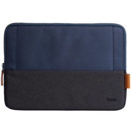 Trust Funda universal soft sleeve Lisboa 25123 Negro/Azul para tablets y portátiles hasta 13.3 pulgadas